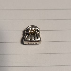Two Tone Pandora Purse Charm